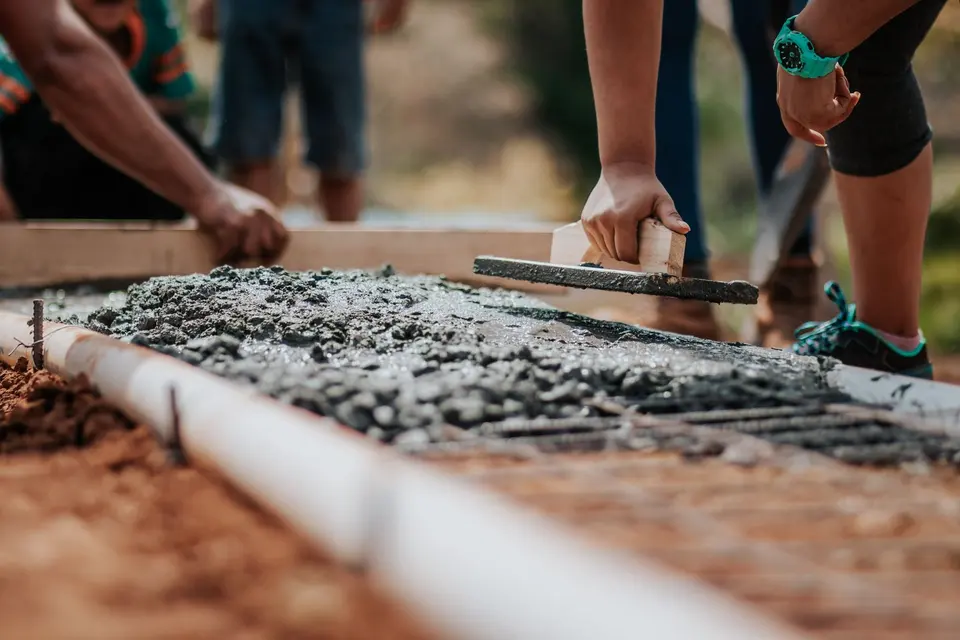 Finished concrete